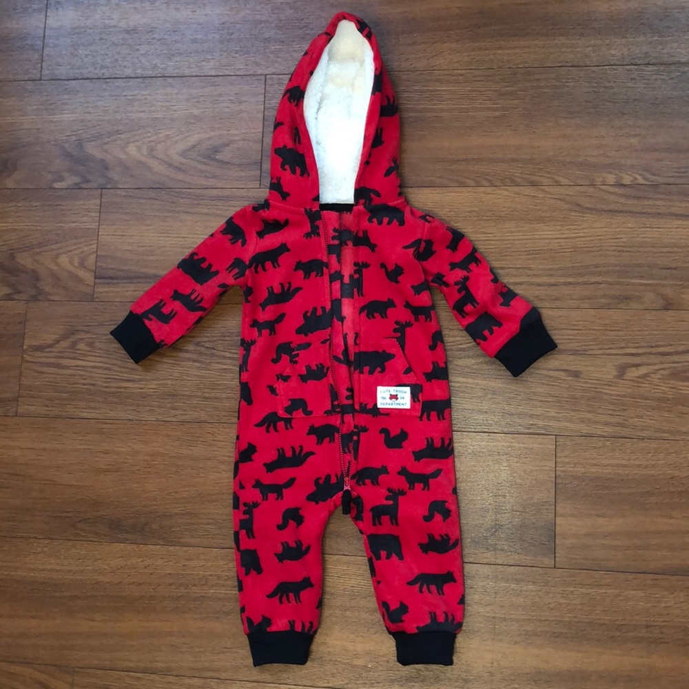 ☘️ Carter’s Baby Boy Fleece Coverall 9M